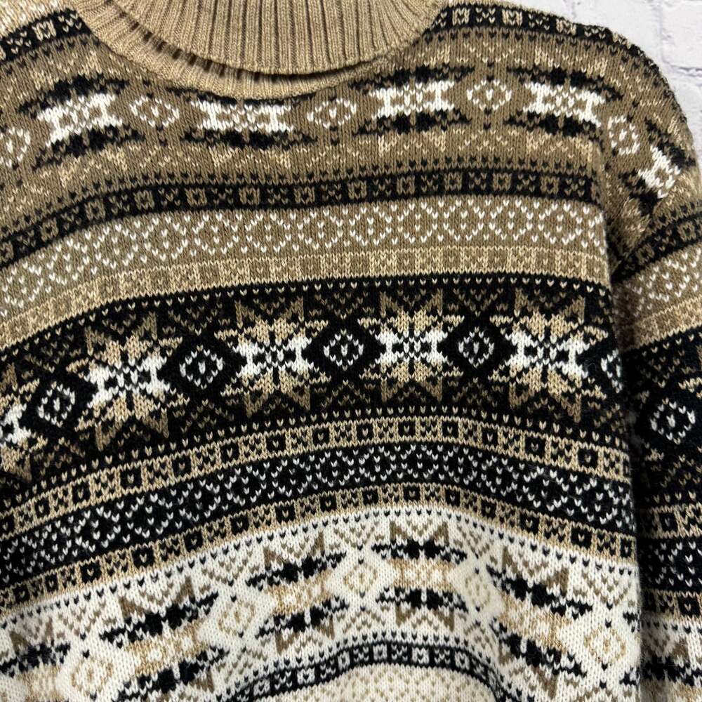 Vintage Paul Harris Design Women's Geometric Knit Sweater Size L - Picture 2 of 6